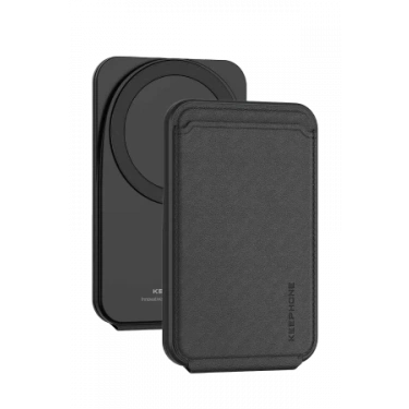 Keephone MagFold Deri Manyetik Cüzdan - Siyah
