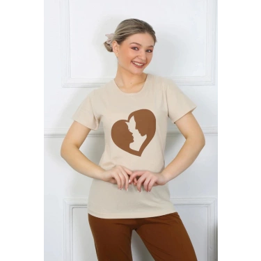 Kısa Kol Penye Pijama Takımı