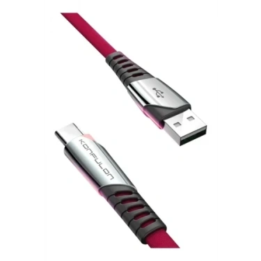 Konfulon DC18 Type-C Kablo 1M 5A - Kırmızı