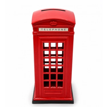 Metal Telefon Kulübesi Kumbara