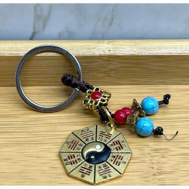 Metal Yin Yang Anahtarlık
