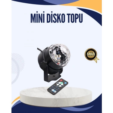 Müzik Sensörlü Renkli Led Parti Işığı
