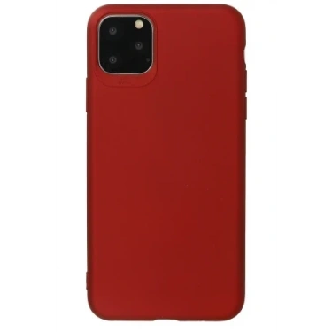 Newface Apple iPhone 11 Pro Max Kılıf First Silikon - Bordo