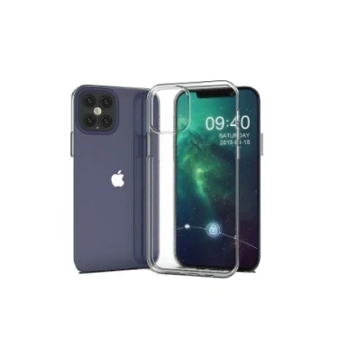 Newface Apple iPhone 12 Kılıf Lüx Şeffaf Silikon
