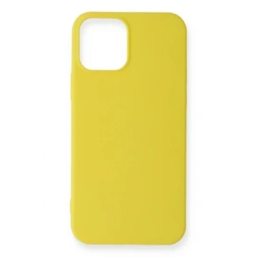 Newface Apple iPhone 12 Mini Kılıf First Silikon - Sarı