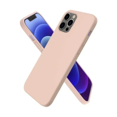 Newface Apple iPhone 12 Pro Kılıf First Silikon - Pudra