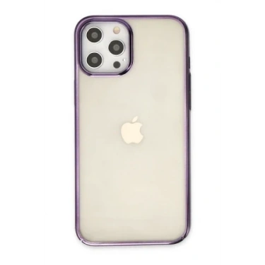 Newface Apple iPhone 12 Pro Max Kılıf Element Silikon - Mor