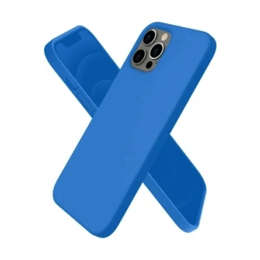 Newface Apple iPhone 12 Pro Max Kılıf First Silikon - Mavi