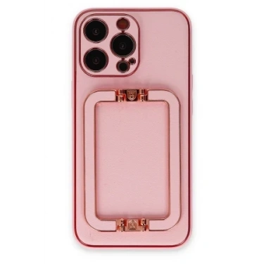 Newface Apple iPhone 13 Pro Max Kılıf Coco Elit Kapak - Pembe