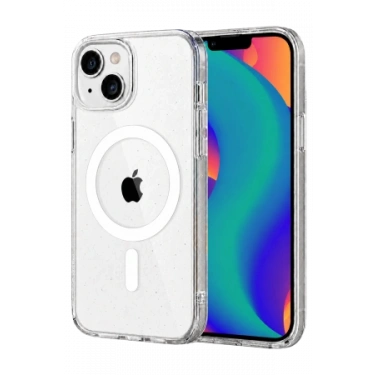 Newface Apple iPhone 15 Combo Simli Magsafe Kapak - Şeffaf