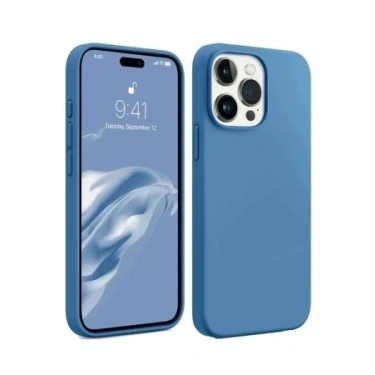 Newface Apple iPhone 15 Pro Kılıf First Silikon - Mavi