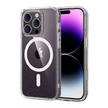 Newface Apple iPhone 16 Pro Max Combo Simli Magsafe Kapak - Şeffaf