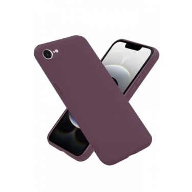 Newface Apple iPhone 16E Kılıf First Silikon - Mürdüm
