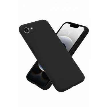 Newface Apple iPhone 16E Kılıf First Silikon - Siyah