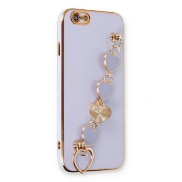 Newface Apple iPhone 6 Kılıf Esila Silikon - Lila