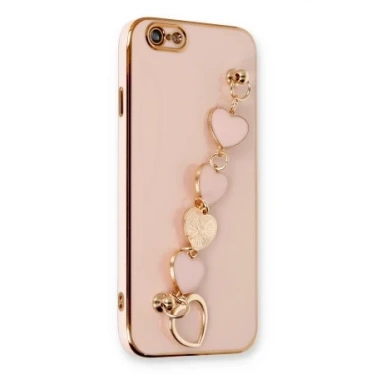 Newface Apple iPhone 6 Kılıf Esila Silikon - Pudra