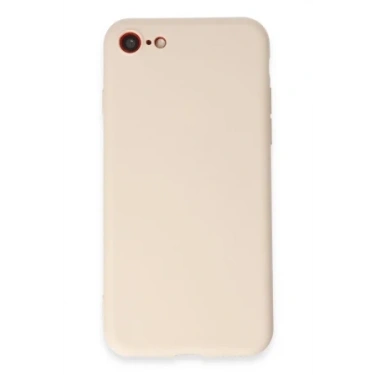 Newface Apple iPhone 7 Kılıf First Silikon - Krem