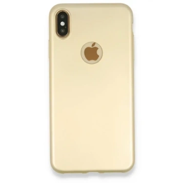 Newface Apple iPhone XS Max Kılıf First Silikon - Gold