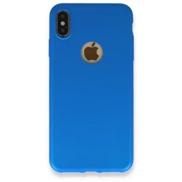 Newface Apple iPhone XS Max Kılıf First Silikon - Mavi