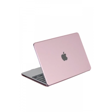 Newface Apple MacBook Neo Şeffaf Macbook Kapak - Pembe