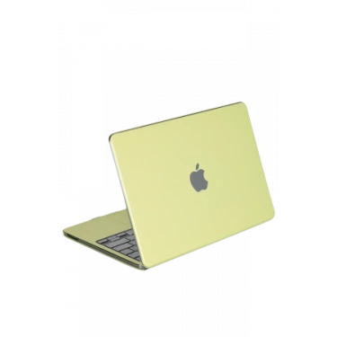 Newface Apple MacBook Neo Şeffaf Macbook Kapak - Yeşil