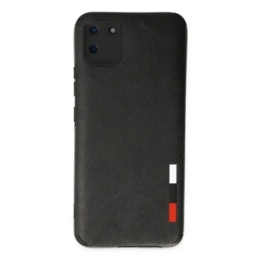 Newface Realme C11 Kılıf Loop Deri Silikon - Siyah