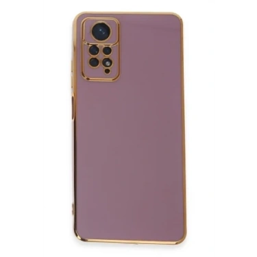 Newface Xiaomi Redmi Note 12 Pro 4G Kılıf Volet Silikon - Mor
