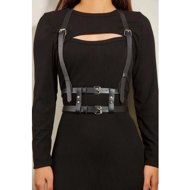 Omuzdan Askılı Delden İki Sıralı Kemer Harness - 941