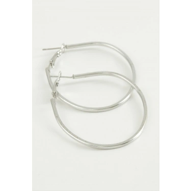 Oval Halka Küpe 5 cm