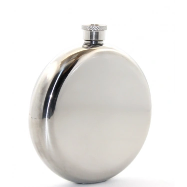 Paslanmaz Çelik Yuvarlak 8 Oz Tekli Matara