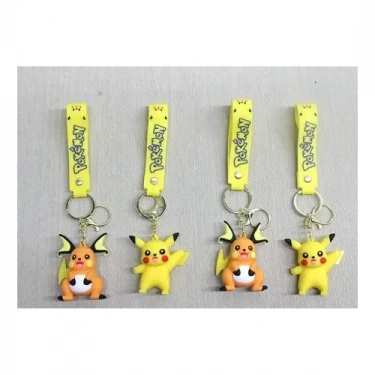 Pikachu Silikon Anahtarlık