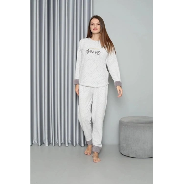 Polar Kadın Pijama Takımı Ekru