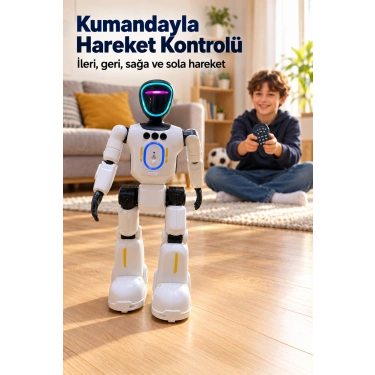 Programlanabilir Robot Oyuncak Kumandayla Komut Kaydetme Özellikli