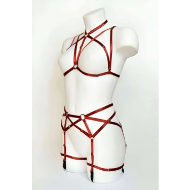 Seksi İç Çamaşırı Harness Takım - 161