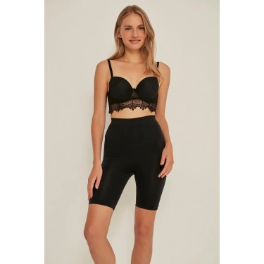 Siyah  3005 Soft Uzun Paçalı Boxer Korse