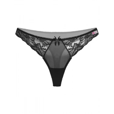 Siyah Dantelli Fantazi G String Külot