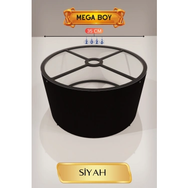 Siyah Lambader Başlığı 35 CM Mega Boy