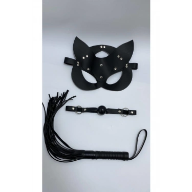 Siyah Maske Ağız Topu,3Lü Set