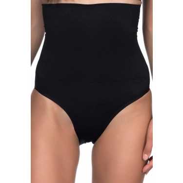 Siyah Yüksek Bel Double Slip Korse