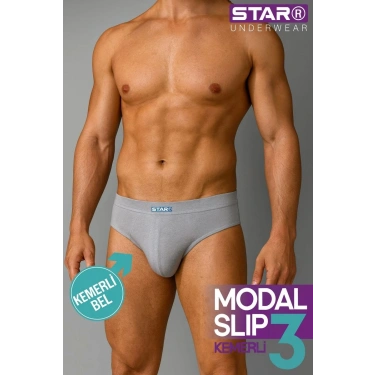 Star 109 Erkek 3lü Modal Slip