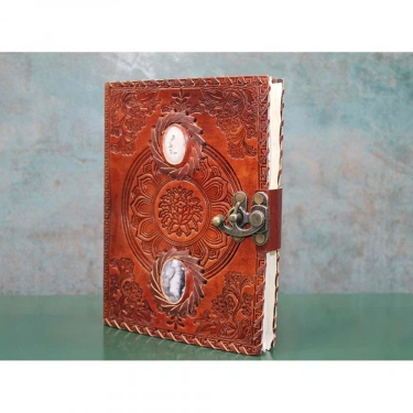 Taşlı Deri Defter