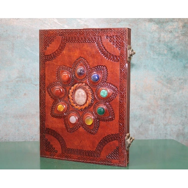 Taşlı Deri Defter
