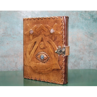 Taşlı Deri Defter