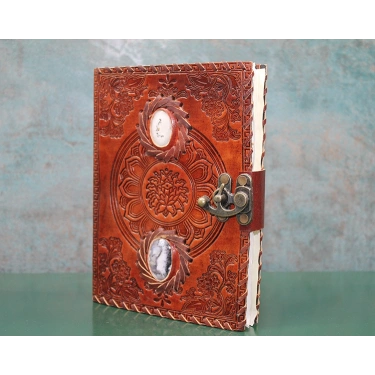 Taşlı Deri Defter