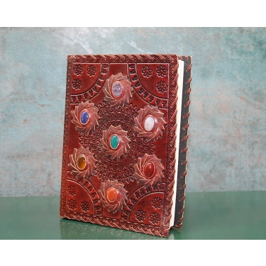 Taşlı Deri Defter