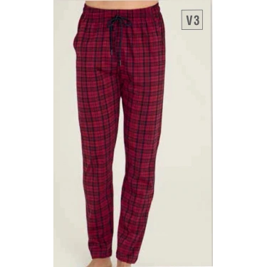 Tek Alt Kareli Desen Pantalon Kly 306