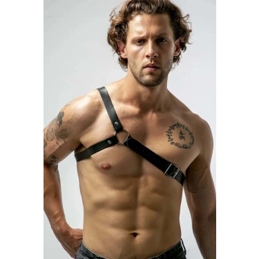 Tek Omuz Deri Erkek  Harness - 211