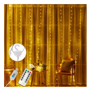 Tel Perde Led 3*3m 300 Led Gün Işığı