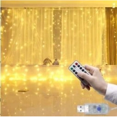 Tel Perde Led 3*3m 300 Led Gün Işığı