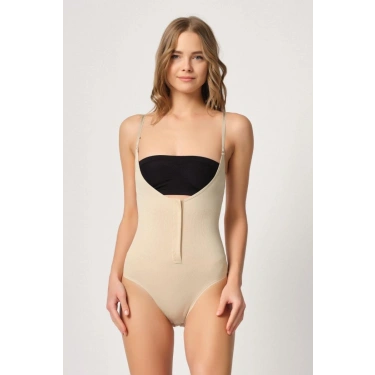 Ten Göğsü Açık Agraflı Body Korse